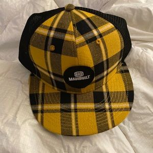 Gently used Maui built plaid limited edition trucker hat